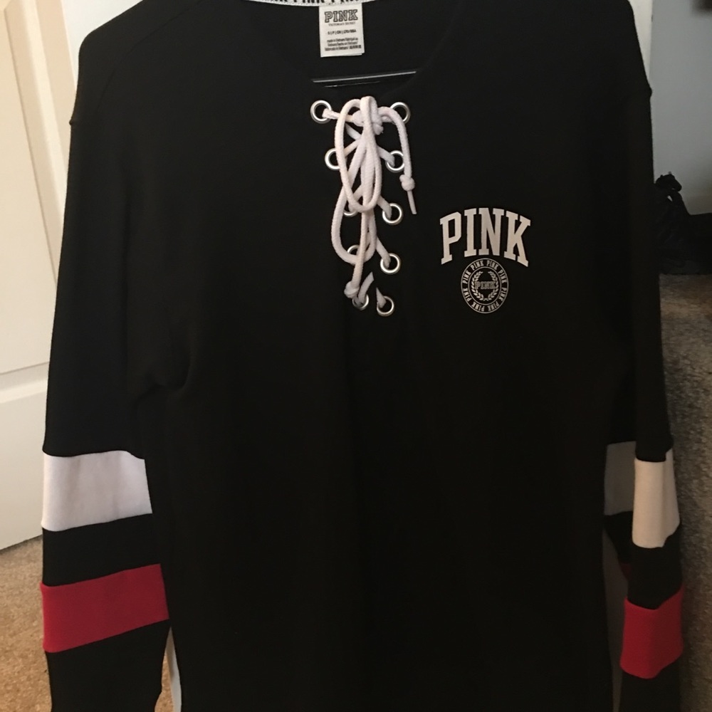 Pink Victoria Secret sweat shirt